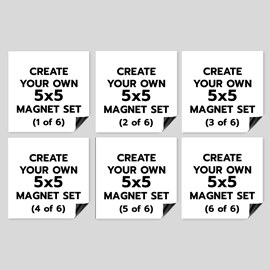 5" x 5" Magnets - Set of 6